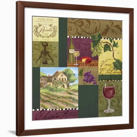 Wine Panels-Fiona Stokes-Gilbert-Framed Giclee Print