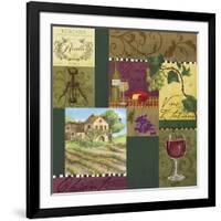 Wine Panels-Fiona Stokes-Gilbert-Framed Giclee Print