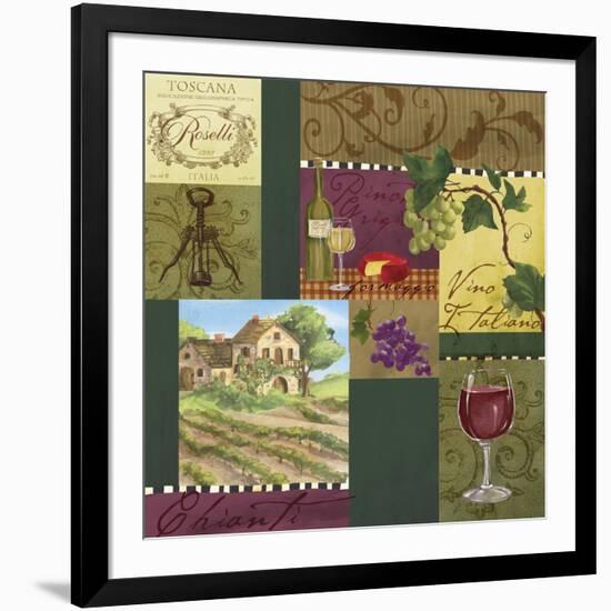 Wine Panels-Fiona Stokes-Gilbert-Framed Giclee Print