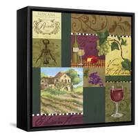 Wine Panels-Fiona Stokes-Gilbert-Framed Stretched Canvas