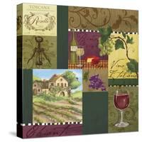 Wine Panels-Fiona Stokes-Gilbert-Stretched Canvas