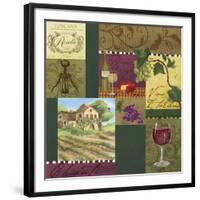 Wine Panels-Fiona Stokes-Gilbert-Framed Giclee Print