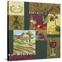 Wine Panels-Fiona Stokes-Gilbert-Stretched Canvas
