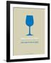 Wine Poster Blue-NaxArt-Framed Art Print