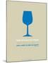 Wine Poster Blue-NaxArt-Mounted Art Print