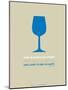 Wine Poster Blue-NaxArt-Mounted Art Print