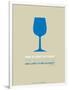 Wine Poster Blue-NaxArt-Framed Art Print