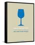 Wine Poster Blue-NaxArt-Framed Stretched Canvas