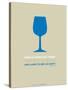 Wine Poster Blue-NaxArt-Stretched Canvas