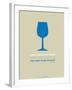 Wine Poster Blue-NaxArt-Framed Art Print