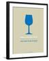 Wine Poster Blue-NaxArt-Framed Art Print