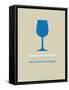 Wine Poster Blue-NaxArt-Framed Stretched Canvas