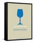 Wine Poster Blue-NaxArt-Framed Stretched Canvas