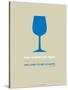 Wine Poster Blue-NaxArt-Stretched Canvas