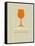 Wine Poster Orange-NaxArt-Framed Stretched Canvas