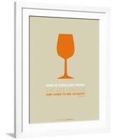 Wine Poster Orange-NaxArt-Framed Art Print