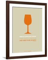 Wine Poster Orange-NaxArt-Framed Art Print