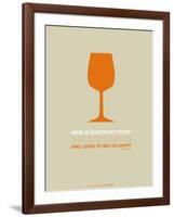 Wine Poster Orange-NaxArt-Framed Art Print