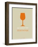 Wine Poster Orange-NaxArt-Framed Art Print