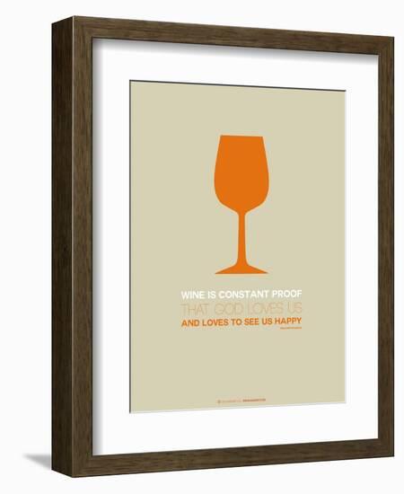 Wine Poster Orange-NaxArt-Framed Art Print