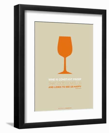 Wine Poster Orange-NaxArt-Framed Art Print