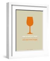 Wine Poster Orange-NaxArt-Framed Art Print