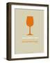 Wine Poster Orange-NaxArt-Framed Art Print