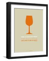 Wine Poster Orange-NaxArt-Framed Art Print