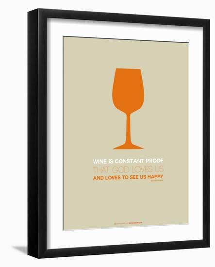 Wine Poster Orange-NaxArt-Framed Art Print