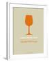 Wine Poster Orange-NaxArt-Framed Art Print