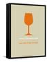 Wine Poster Orange-NaxArt-Framed Stretched Canvas