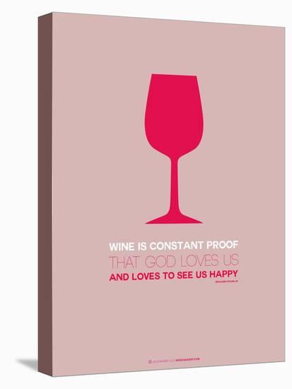 Wine Poster Red-NaxArt-Stretched Canvas