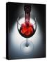 Wine poured in glass-Newmann-Stretched Canvas