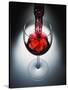 Wine poured in glass-Newmann-Stretched Canvas