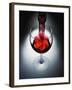 Wine poured in glass-Newmann-Framed Photographic Print