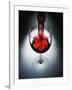 Wine poured in glass-Newmann-Framed Photographic Print