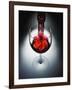 Wine poured in glass-Newmann-Framed Photographic Print