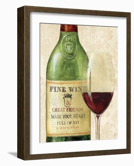 Wine Quotes I-Daphne Brissonnet-Framed Art Print