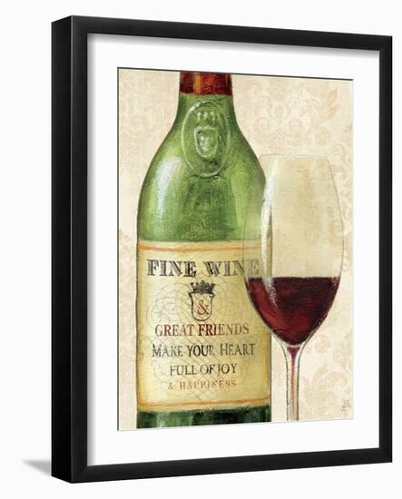 Wine Quotes I-Daphne Brissonnet-Framed Art Print