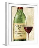 Wine Quotes I-Daphne Brissonnet-Framed Art Print