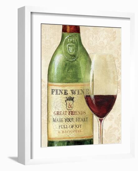 Wine Quotes I-Daphne Brissonnet-Framed Art Print