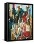 Wine Reflections I - Bottles and Glasses-Gregory Gorham-Framed Stretched Canvas