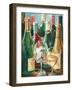 Wine Reflections II - Bottles and Glasses-Gregory Gorham-Framed Art Print