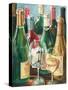 Wine Reflections II - Bottles and Glasses-Gregory Gorham-Stretched Canvas