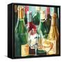 Wine Reflections Sq I-Gregory Gorham-Framed Stretched Canvas