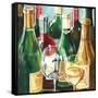 Wine Reflections Sq I-Gregory Gorham-Framed Stretched Canvas