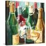 Wine Reflections Sq I-Gregory Gorham-Stretched Canvas