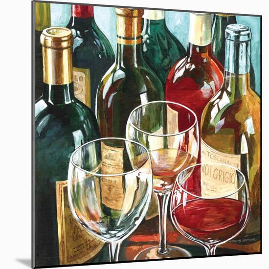 Wine Reflections Sq II-Gregory Gorham-Mounted Art Print