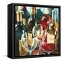 Wine Reflections Sq II-Gregory Gorham-Framed Stretched Canvas