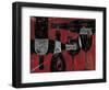 Wine Selection III Red-Daphne Brissonnet-Framed Art Print